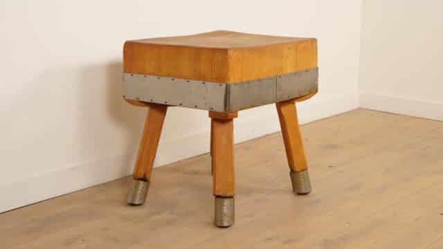 Vintage Hakblok Plantenstandaard