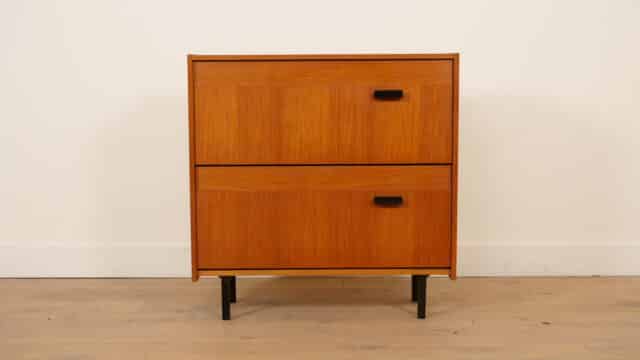 Vintage Shoe Cabinet Teak 1960s