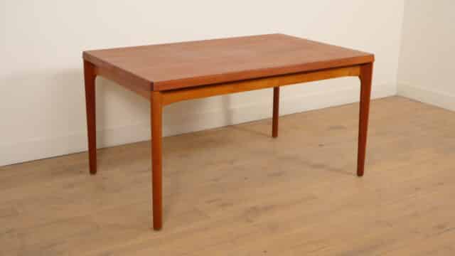 Table à manger vintage extensible Henning Kjaernulf Teck