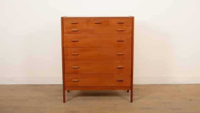 Vintage Danish Chest of Drawers Teak 6 Drawers 104 Cm
