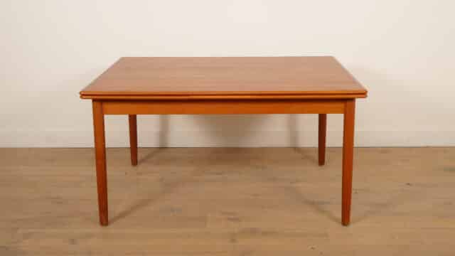 Vintage Extendable Teak Dining Table, 140 cm