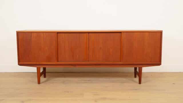 Vintage Sideboard Sliding Doors Scandinavian Design 196 Cm