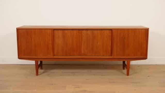 Vintage Sideboard Sliding Doors Scandinavian Design 196 Cm